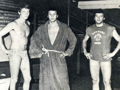 Vittorio con i fratelli Sante e Mino