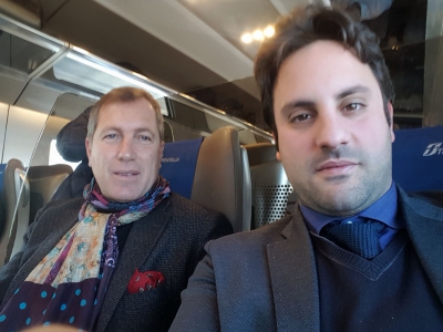 Pino Porzio e Gianluca Leo in viaggio verso Busto