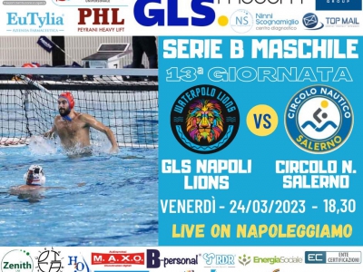 Serie B Maschile: la GLS Napoli Lions affronta il Circolo Nautico Salerno nella sfida di cartello del girone 4