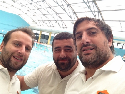 Davide Grilli con Giampaolo Grilli e Massimiliano Fabbri