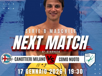 SERIE B: Canottieri Milano a caccia di conferme contro Como Nuoto