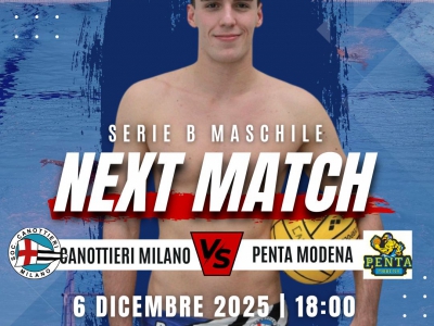 Serie B: Canottieri Milano esordio in Serie B contro Penta Modena.