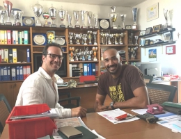 Amaurys Perez con Giancarlo Manna