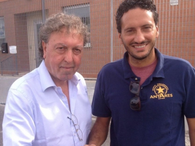 Il diesse Bruschi con De Rossi