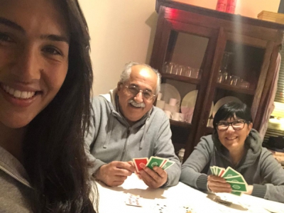 Mezza Luna con mamma e papà a casa Di Claudio