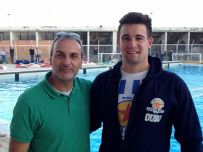 Matteo Zamperin col presidente Davoli