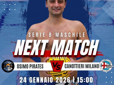 SERIE B: Canottieri Milano, esame di maturità ad Ancona: al Passetto sfida ad alta quota contro Osimo Pirates