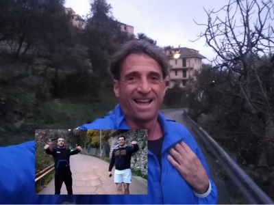 Marco Risso (nel riquadro Edoardo Di Somma e Matteo Monari)