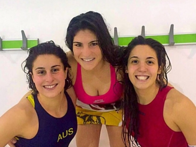 Picozzi (12 gol finora) con le compagne di squadra Giovannangeli e Mirarchi
