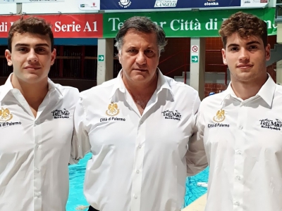 Marcello Giliberti con Davide Occhione e Andrea Giliberti